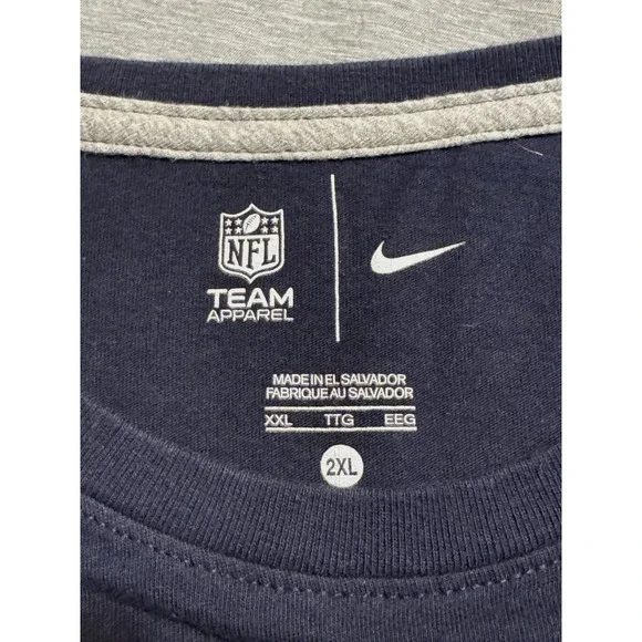 Nike NFL Chicago Bears Da Bears Long Sleeve Shirt Navy Mens 2XL - Picture 3 of 7